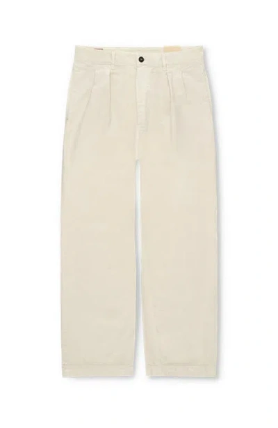 Fortela Newyork Cotton Pleated Trousers In Gray