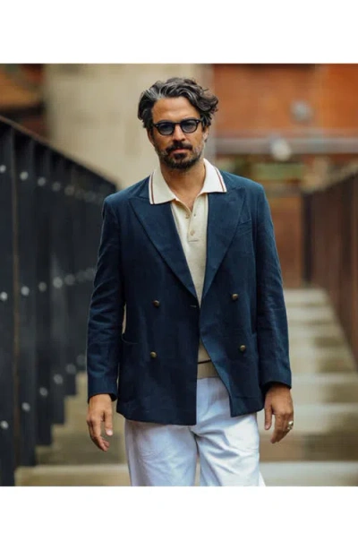 Fortela Herrison Cotton Short Sleeve Polo In Neutral