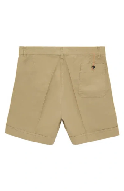 Fortela Haute Twill Cotton Shorts In Brown
