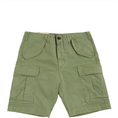 Fortela Minert Cotton Pocket Bermuda In Green