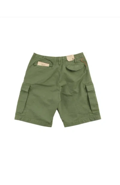 Fortela Minert Cotton Pocket Bermuda In Green