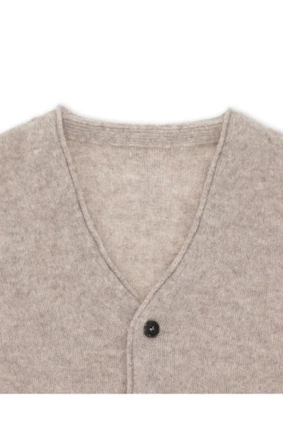 Fortela Edmund Merino Wool Cardigan In Neutral