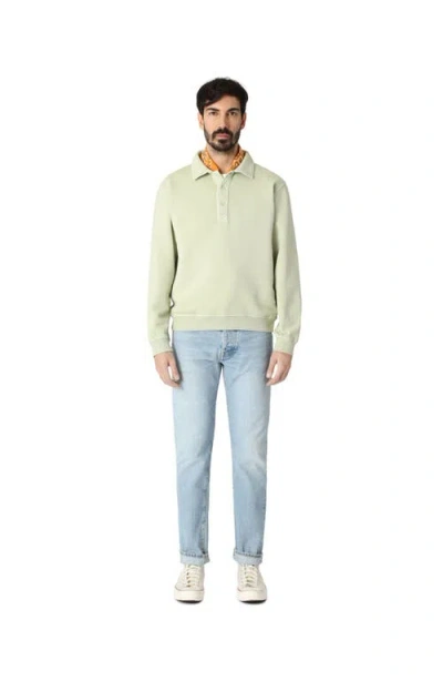 Fortela Hunting Long Sleeve Fleece Jersey Polo Shirt In White