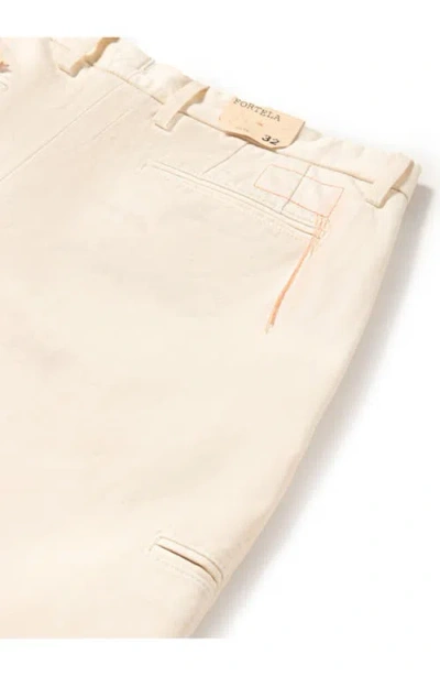 Fortela Pences Heavy Cotton Trousers In Neutral