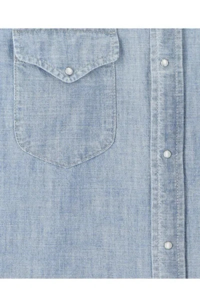 Fortela Kira Chambray Shirt In Blue