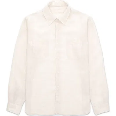 Fortela Work Linen Shirt In Neutral