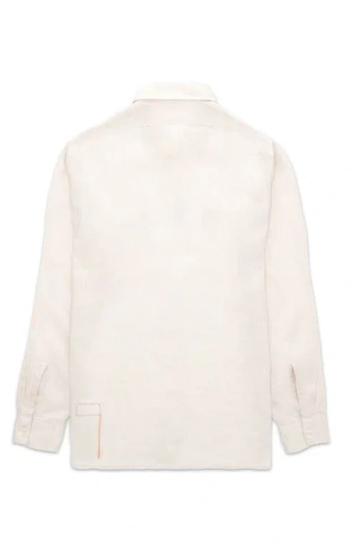 Fortela Work Linen Shirt In Neutral