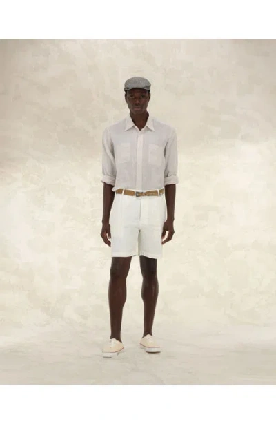 Fortela Work Linen Shirt In Neutral