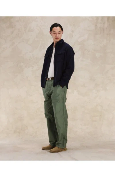 Fortela Kenny Wool Overshirt In Blue