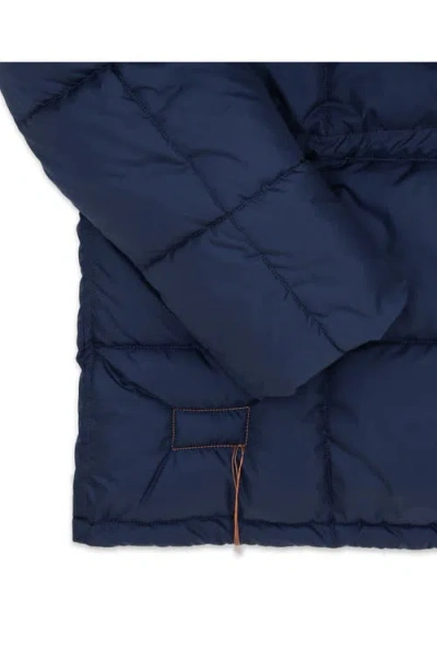 Fortela Hickory Padded Anorak Jacket In Blue