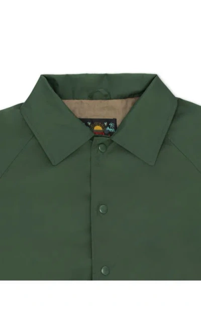 Fortela Coach Nylon Jacket In Green