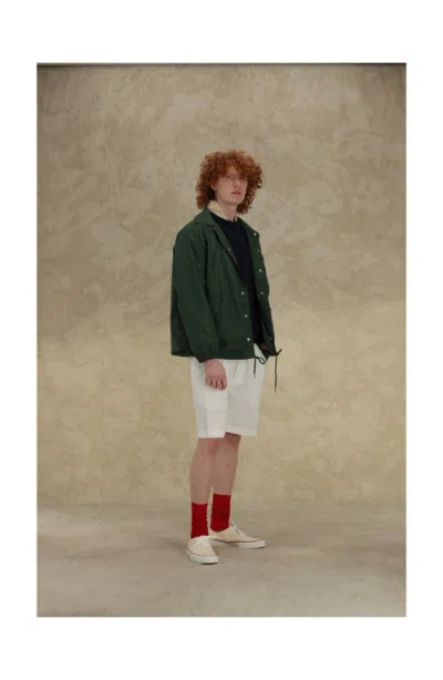 Fortela Coach Nylon Jacket In Green