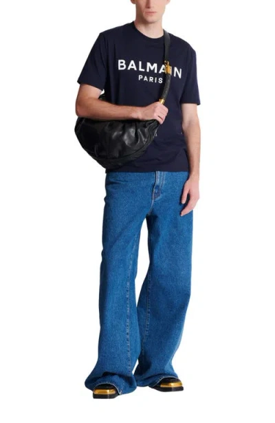 Balmain Printed Cotton T-shirt In Multi