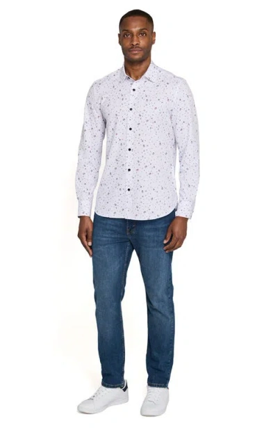 Construct Wreath And Ornament Woven Long Sleeve Basic In White