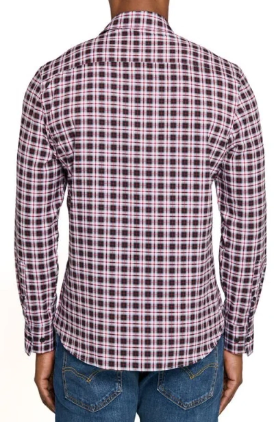 Construct Check Woven Long Sleeve Basic In Multi