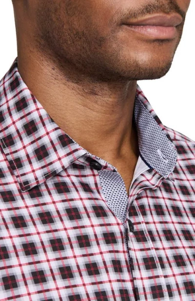 Construct Check Woven Long Sleeve Basic In Multi