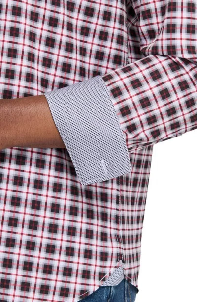 Construct Check Woven Long Sleeve Basic In Multi