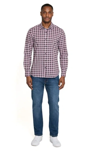 Construct Check Woven Long Sleeve Basic In Multi