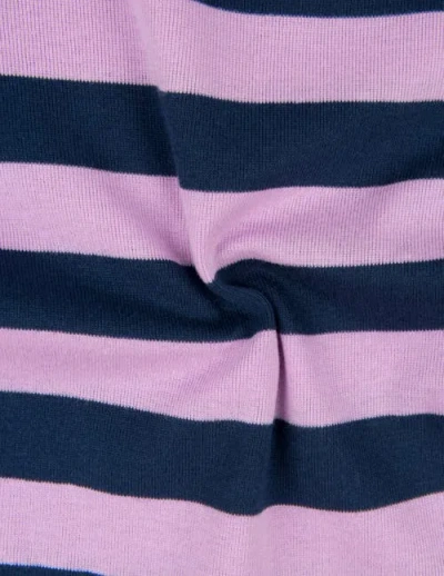 Leveret Kids Two-piece Striped Cotton Matching Family Pajamas In Pink