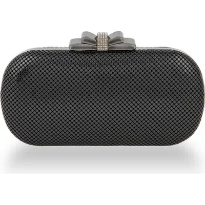 Whiting & Davis Marilyn Bow Minaudiere In Black