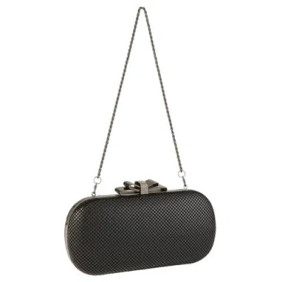 Whiting & Davis Marilyn Bow Minaudiere In Black