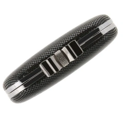 Whiting & Davis Marilyn Bow Minaudiere In Black