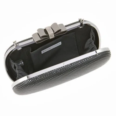 Whiting & Davis Marilyn Bow Minaudiere In Black