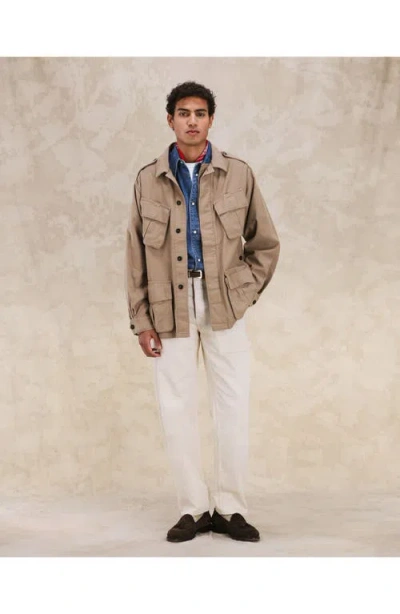 Fortela Jungle Cotton Pocket Jacket In Neutral