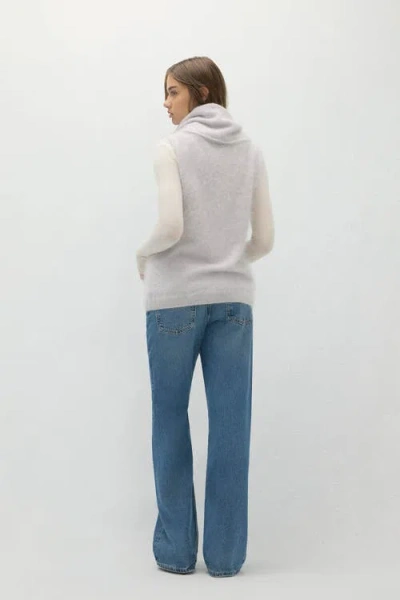 Naked Cashmere Chiara Sleeveless Turtleneck Sweater In Sand