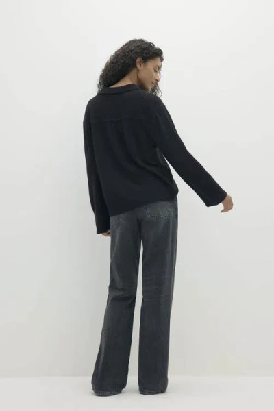 Naked Cashmere Jemma Cashmere Polo In Black