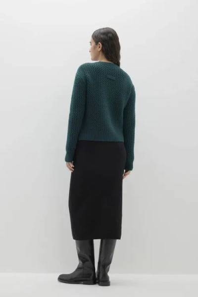 Naked Cashmere Clara Crewneck Cashmere Sweater In Green