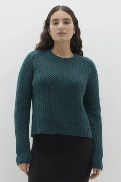 Naked Cashmere Clara Crewneck Cashmere Sweater In Green