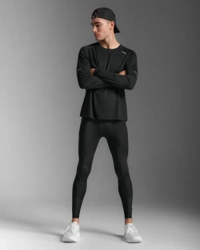 2xu Aero Mesh Compression Tights In Black