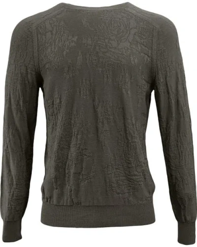 Lords Of Harlech Cole Fully Fashioned Merino Wool Crewneck Sweater In Brown