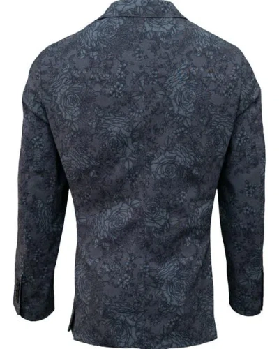 Lords Of Harlech Judd Fully Lined Tailored Wool Blazer In Blue