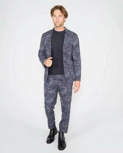 Lords Of Harlech Judd Fully Lined Tailored Wool Blazer In Blue