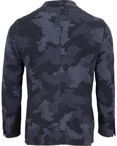 Lords Of Harlech Judd Fully Lined Tailored Wool Blazer In Blue