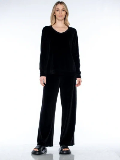 Wilt Clothing Crew Long Sleeve Raglan Tunic Sweatshirt In Blue