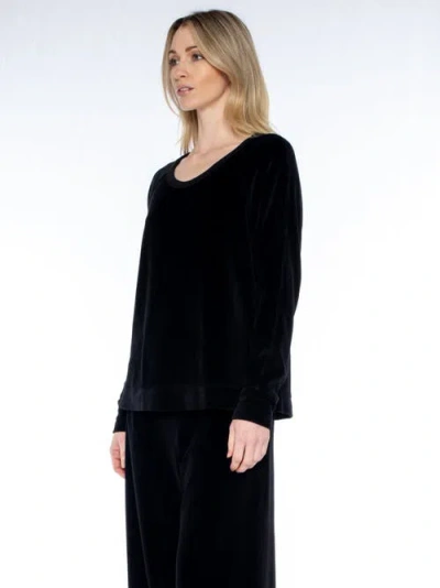 Wilt Clothing Crew Long Sleeve Raglan Tunic Sweatshirt In Blue