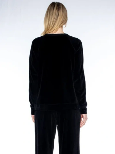 Wilt Clothing Crew Long Sleeve Raglan Tunic Sweatshirt In Blue