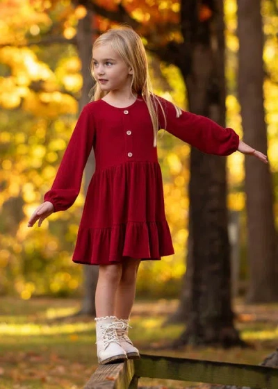 Mabel + Honey Mabel And Honey Rosie Dress In Red