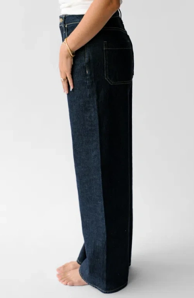 Nelle Atelier The Miri Petite High-rise Baggy Jean In Blue