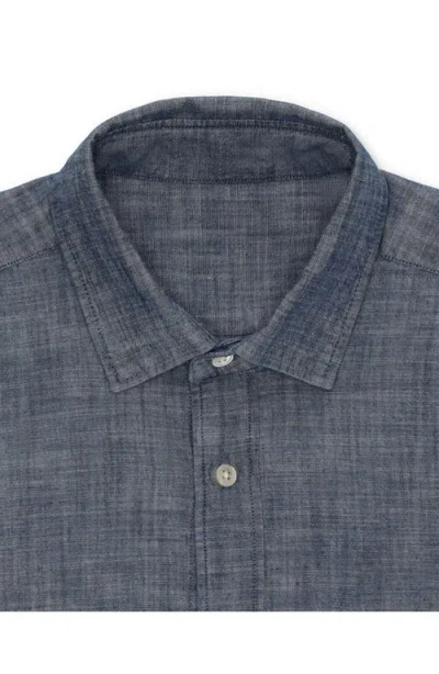 Fortela Sheep Chambray Shirt In Blue