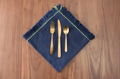 Carol & Frank Cheryl Napkin Collection In Blue