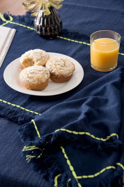 Carol & Frank Cheryl Napkin Collection In Blue