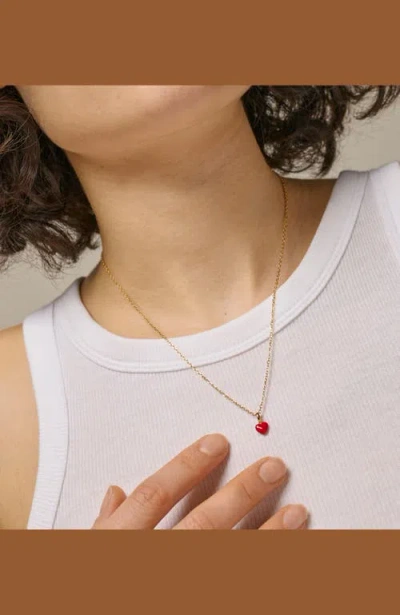 Enamel Copenhagen Amore Necklace In Gold