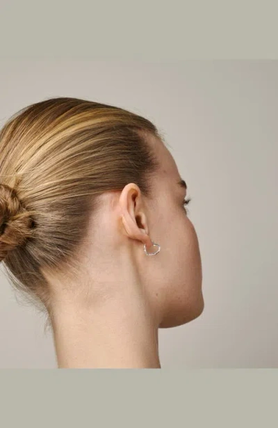 Enamel Copenhagen Organic Heart Small Hoops In Multi