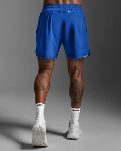 2xu Aero 5 Inch Shorts In Blue