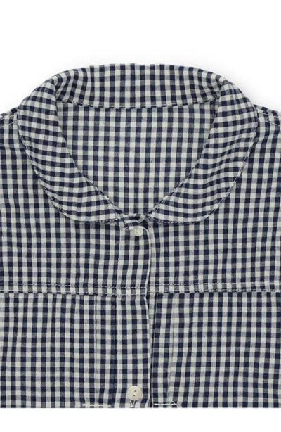 Fortela Peter Vichy Cotton Jacket In Blue