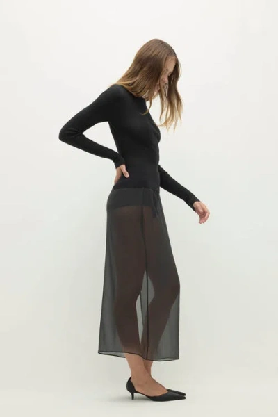 Naked Cashmere Rumer Fitted Cashmere Turtleneck In Black